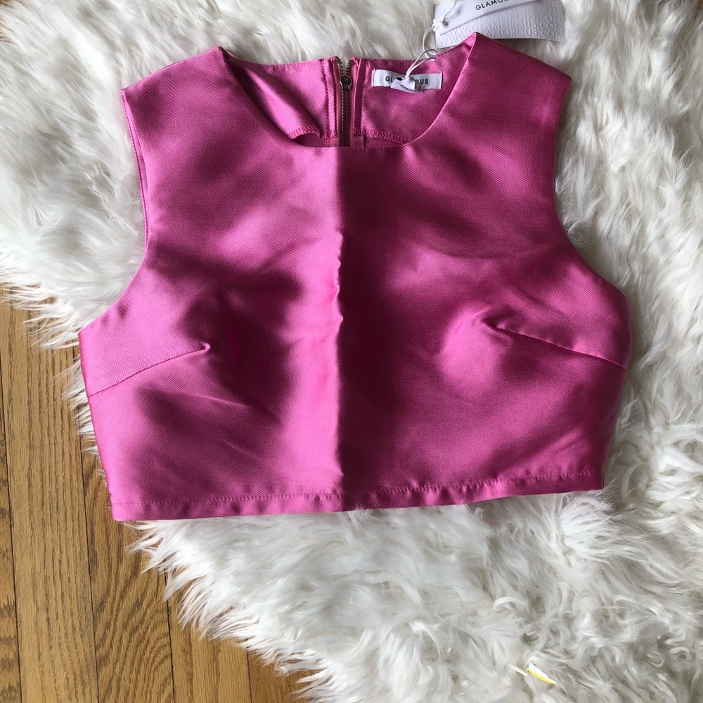 Hot Pink Crop Top
